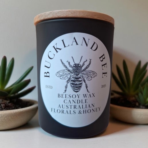 Small Australian Florals & Honey Candle